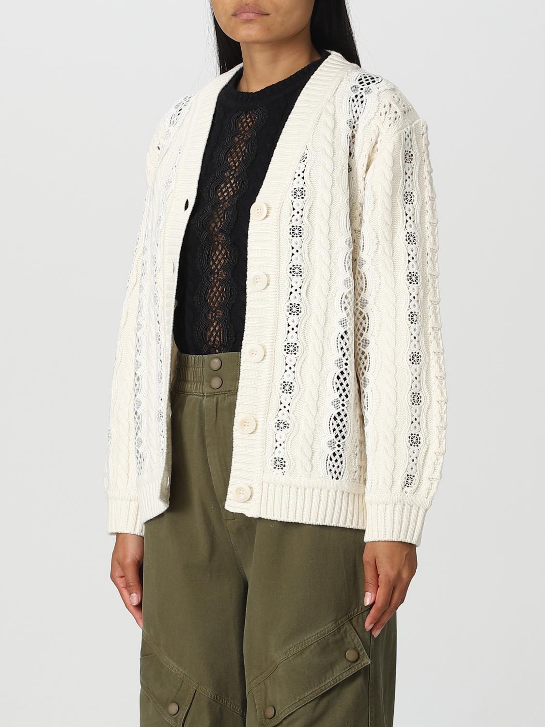 SEA NY CARDIGAN: Pull femme Sea Ny, Jaune Crème - Img 4