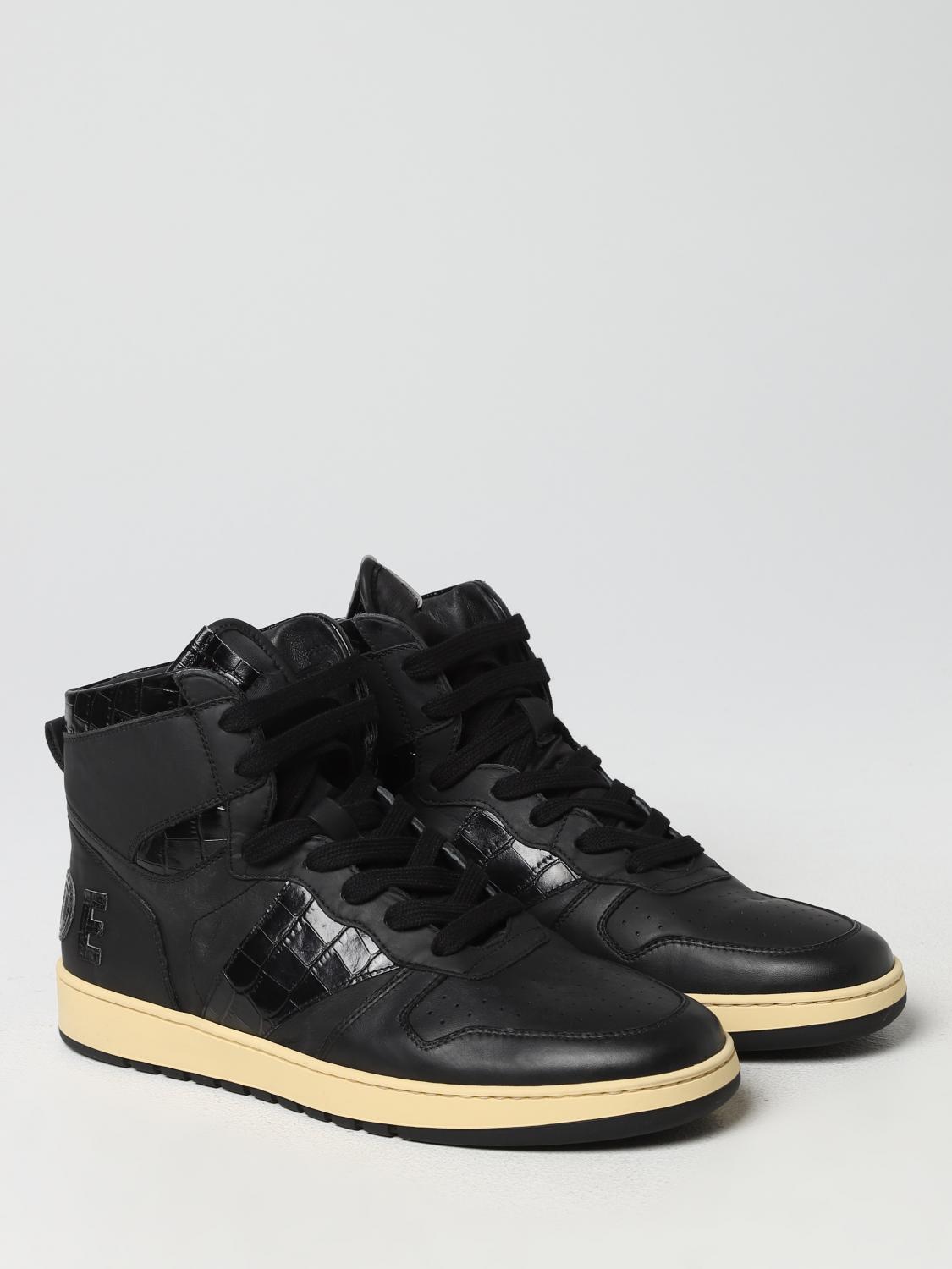 RHUDE SNEAKERS: Sneakers Rhecess Rhude in pelle, Nero - Img 2