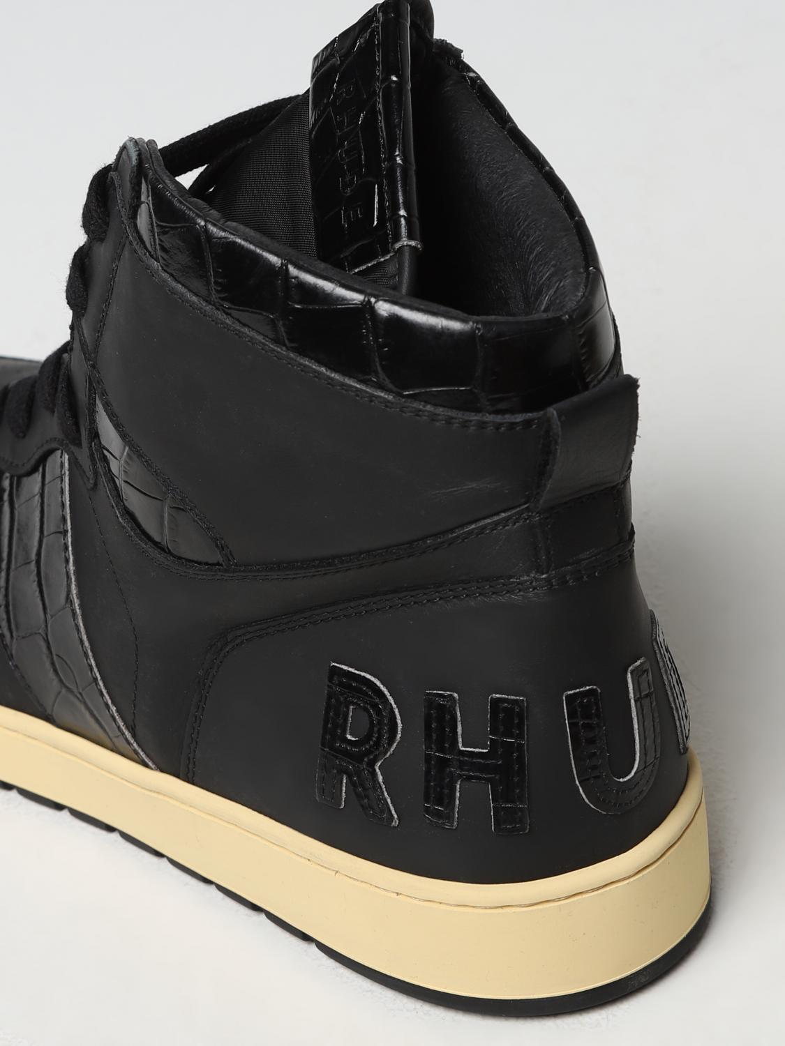 RHUDE SNEAKERS: Sneakers Rhecess Rhude in pelle, Nero - Img 4
