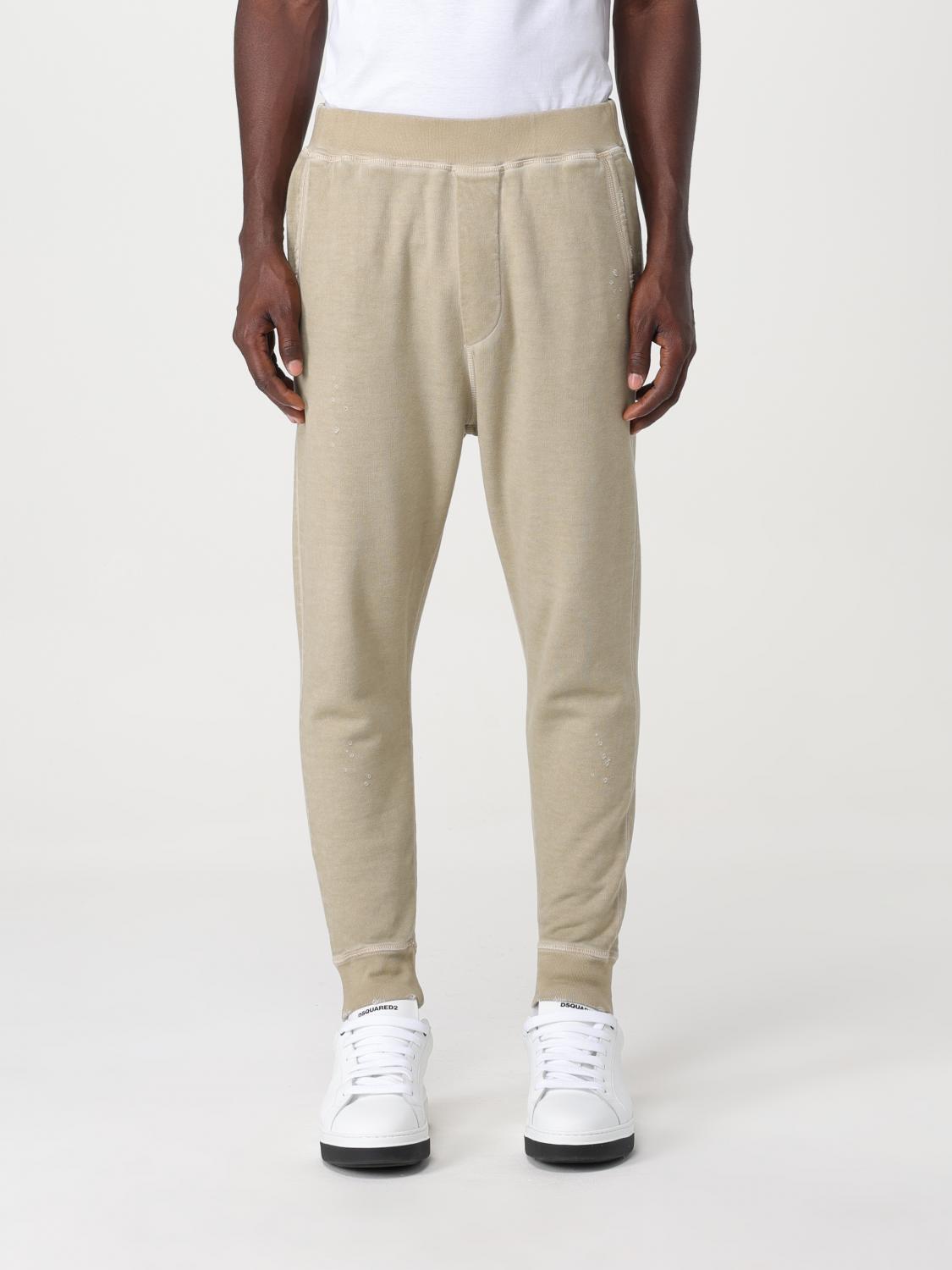 DSQUARED2 PANTS: Dsquared2 jogger pants in cotton, Green - Img 1
