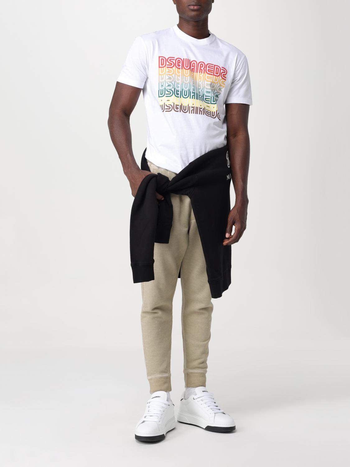 DSQUARED2 PANTS: Dsquared2 jogger pants in cotton, Green - Img 2