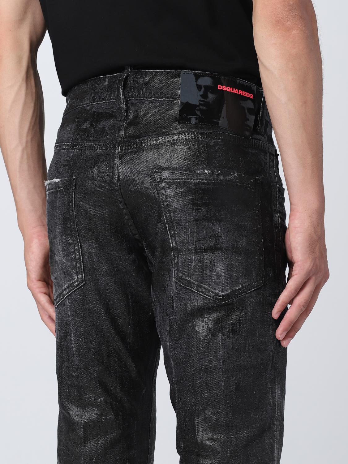 DSQUARED2 JEANS: Jeans hombre Dsquared2, Negro - Img 4