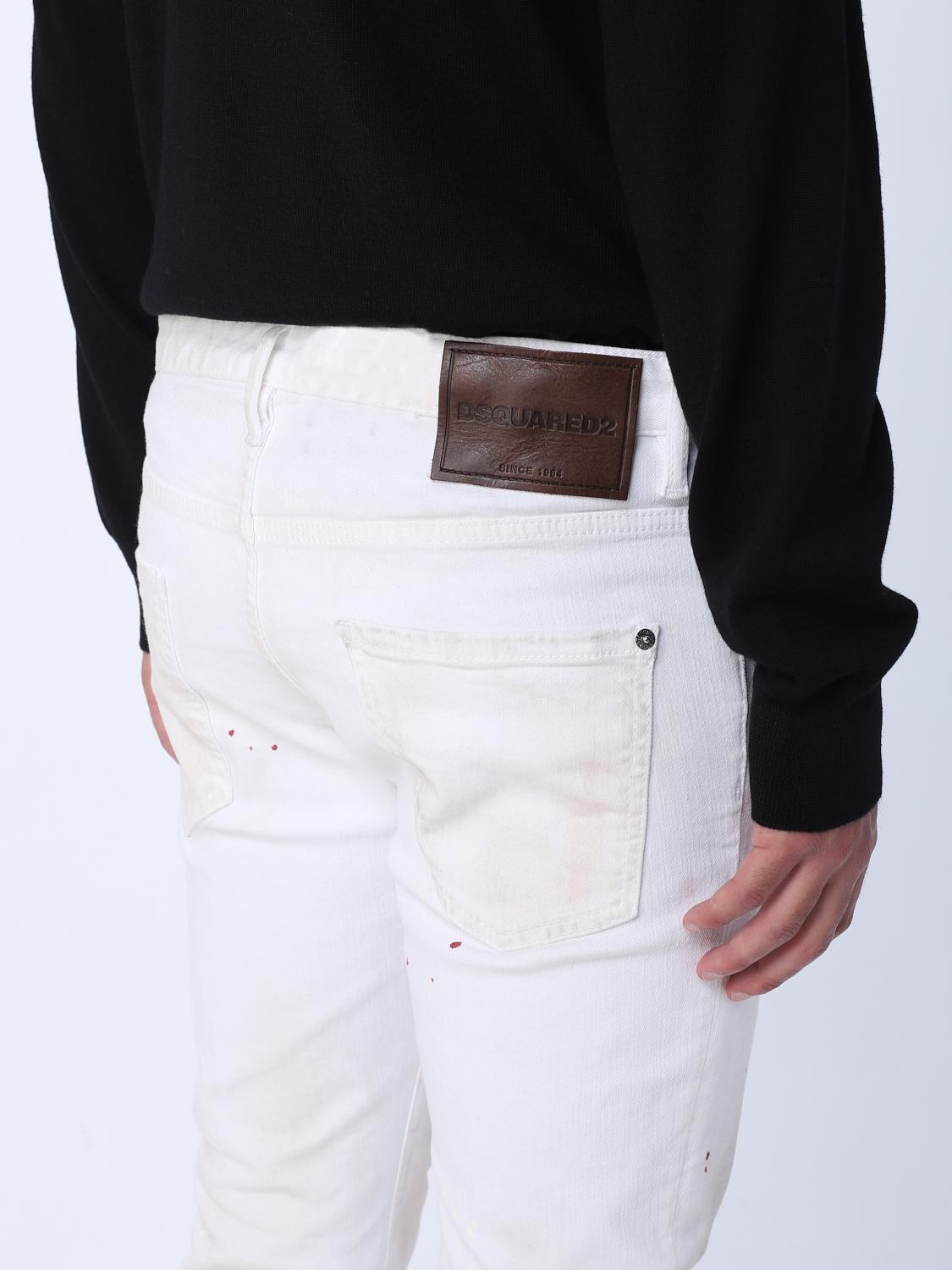 DSQUARED2 JEANS: Jeans herren Dsquared2, Weiß - Img 4