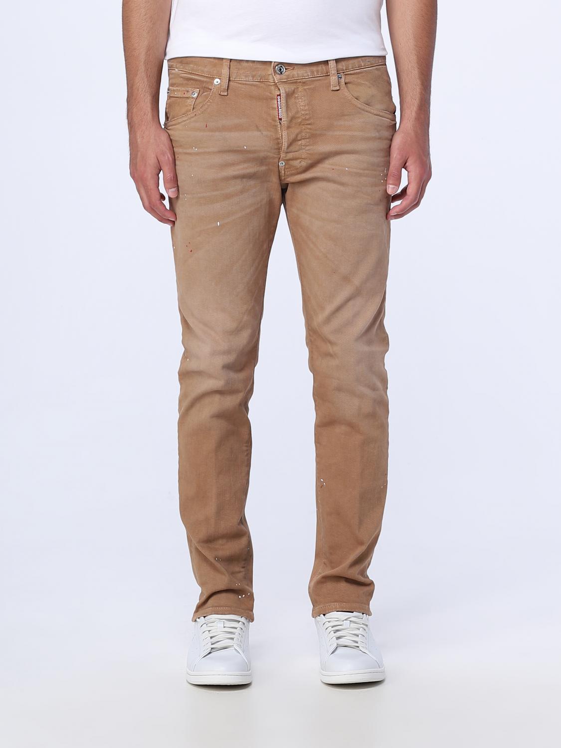 DSQUARED2 JEANS: Jeans homme Dsquared2, Beige - Img 1