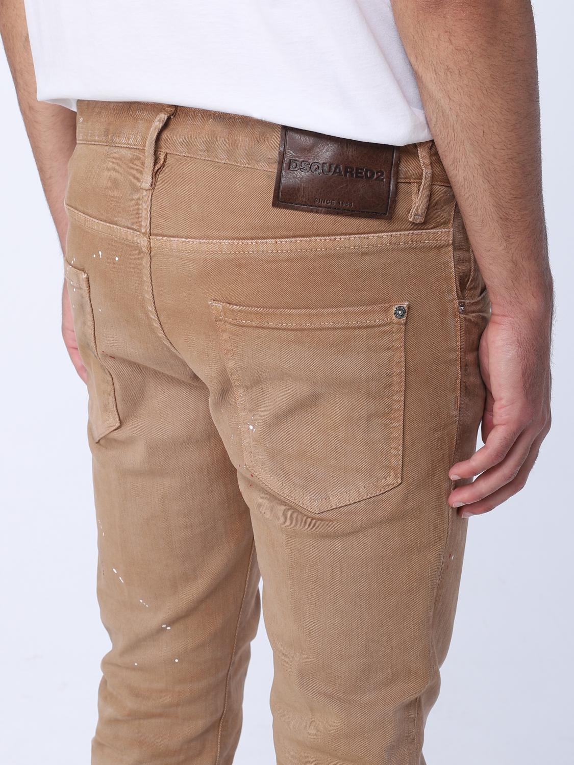 DSQUARED2 JEANS: Jeans homme Dsquared2, Beige - Img 4