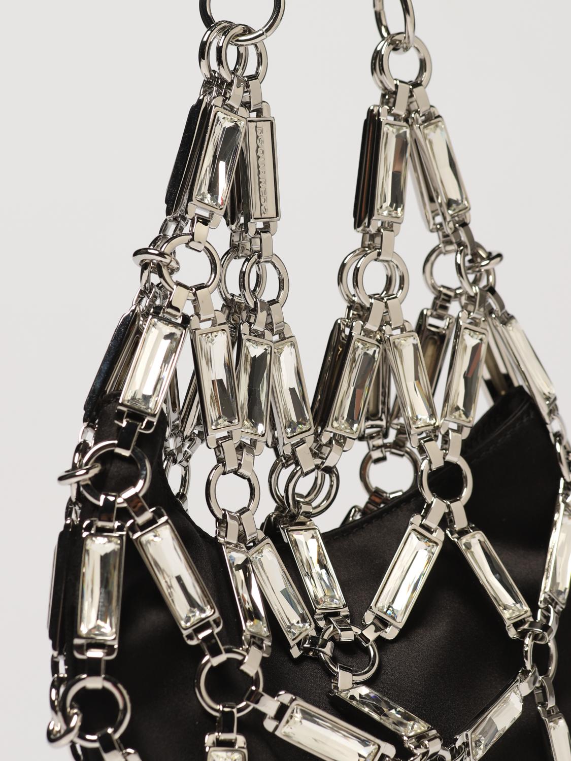 DSQUARED2 MINITASCHE: Schultertasche damen Dsquared2, Schwarz - Img 3