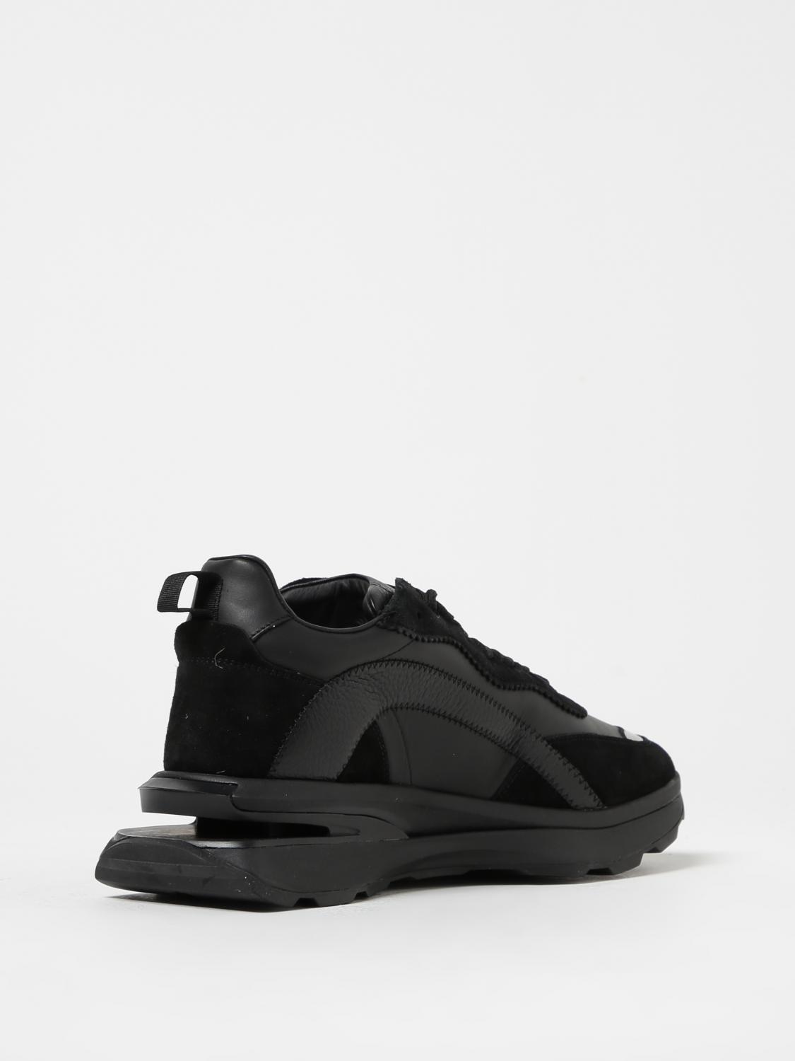 DSQUARED2 SNEAKERS: Sneakers Slash Dsquared2 in pelle, Nero - Img 3