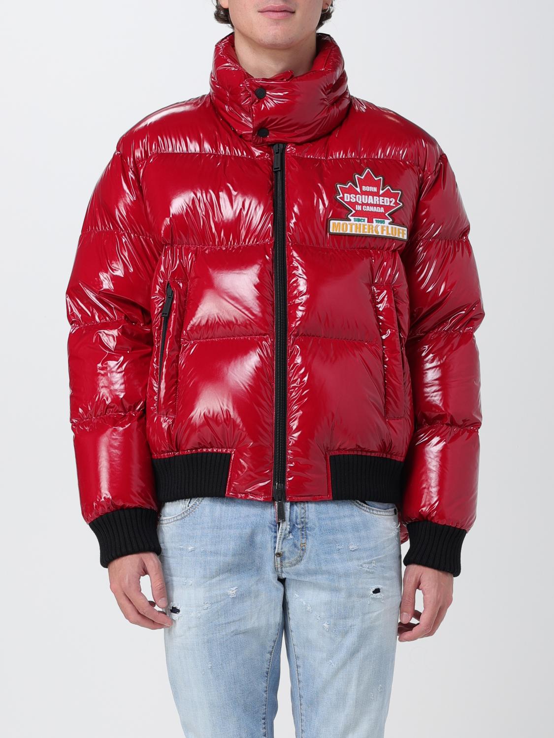 DSQUARED2 GIACCA: Piumino Dsquared2 con logo, Rosso - Img 1