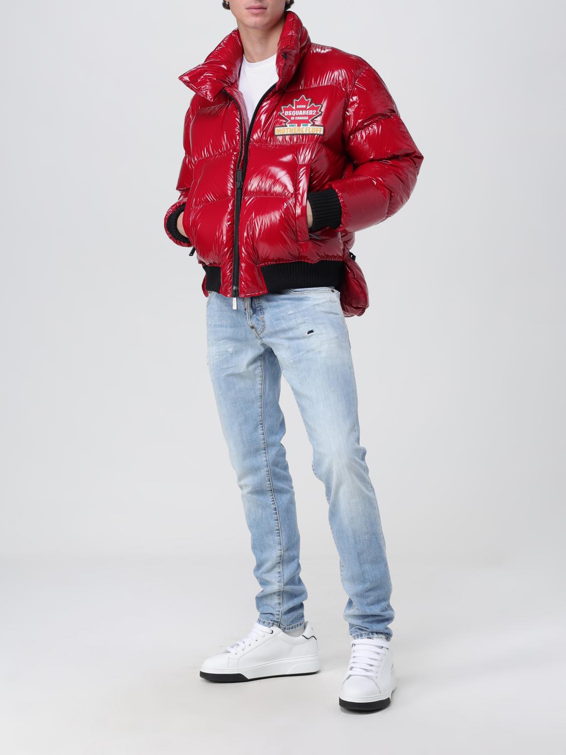 DSQUARED2 GIACCA: Piumino Dsquared2 con logo, Rosso - Img 2