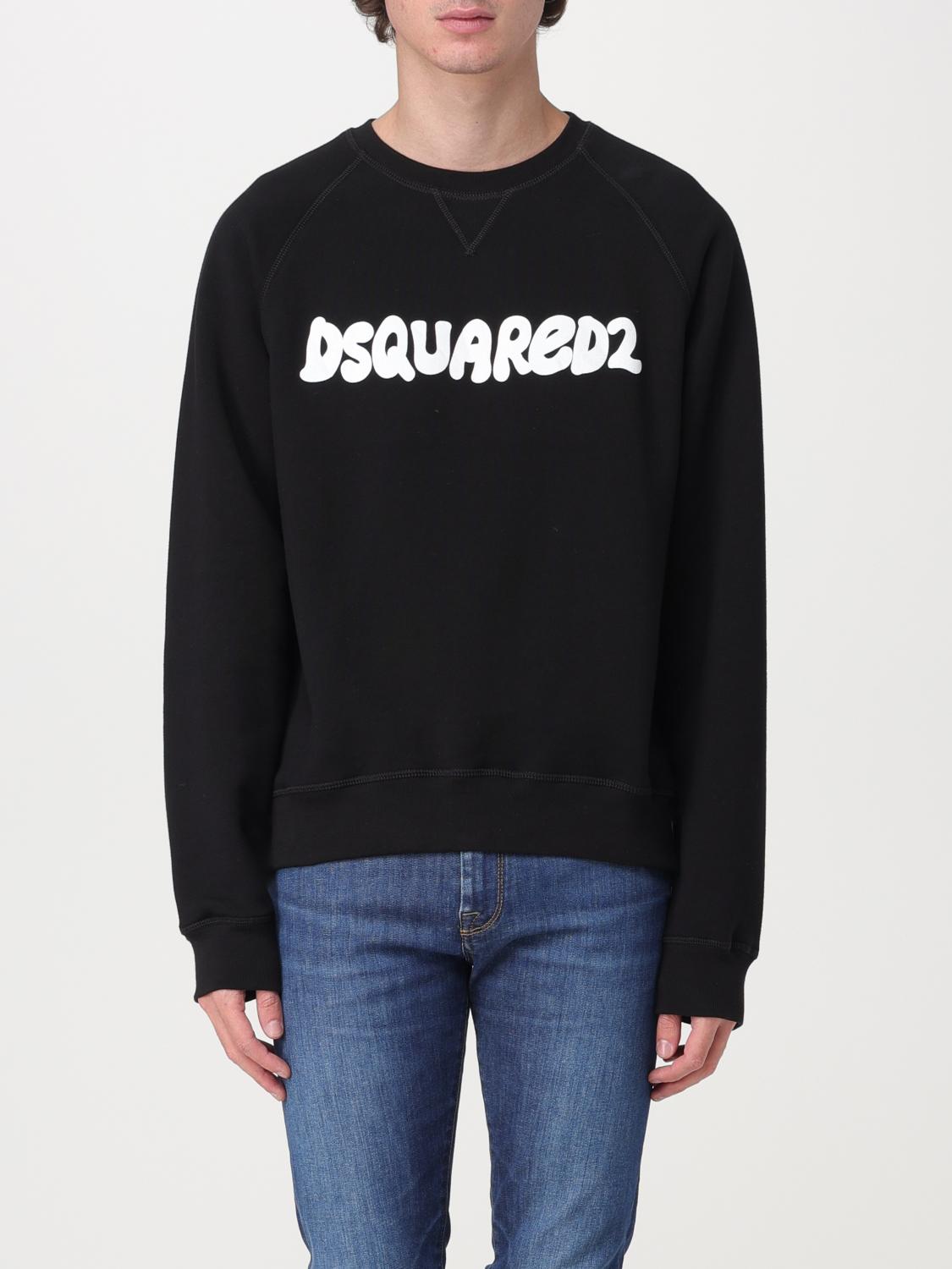 DSQUARED2 スウェット s71gu0629-s25516 DSQUARED2：スウェットシャツ メンズ - ブラック | GIGLIO.COM