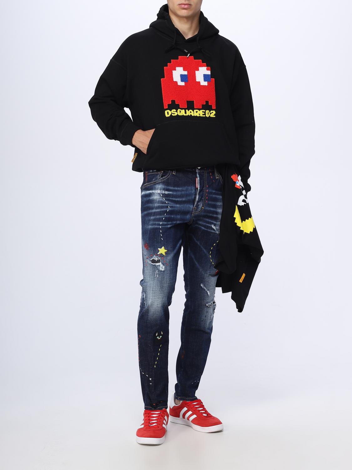 Dsquared2 Pac-Man™ x cotton sweatshirt - Black | S71GU0635S25516