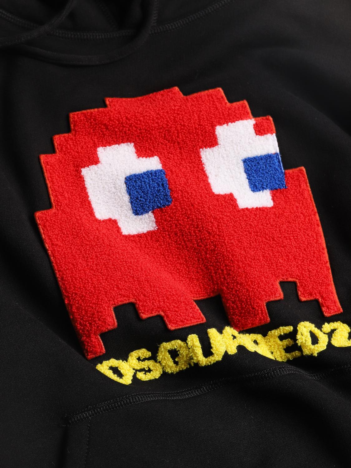 Dsquared2 Pac-Man™ x cotton sweatshirt - Black | S71GU0635S25516
