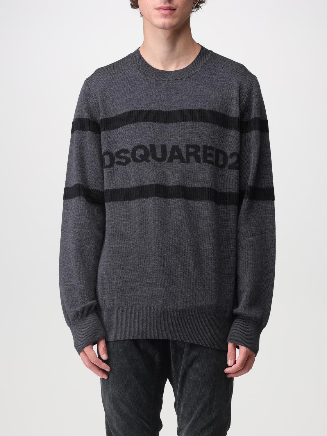 Maglione Grigio Dsquared2 Maglione Uomo DSQUARED2: Maglione In Lana Grigio  Maglia Dsquared2