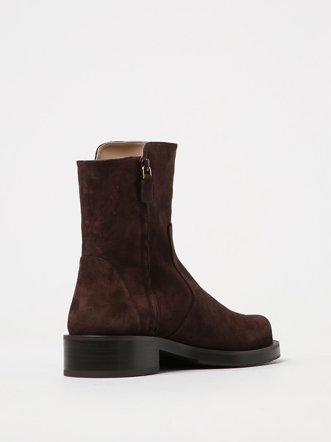 STUART WEITZMAN BOTTINES PLATES: Chaussures femme Stuart Weitzman, Chameau - Img 3