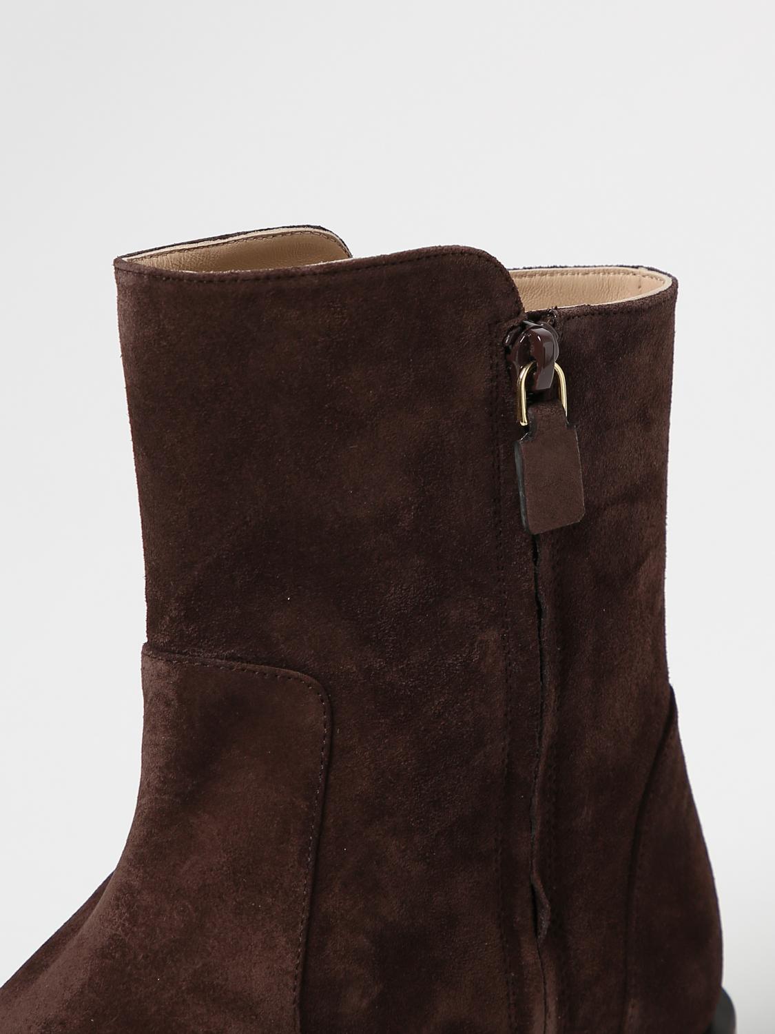 STUART WEITZMAN BOTTINES PLATES: Chaussures femme Stuart Weitzman, Chameau - Img 4