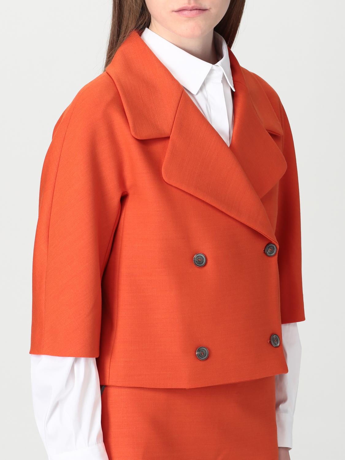 FABIANA FILIPPI AMERICANA: Americana mujer Fabiana Filippi, Naranja - Img 5