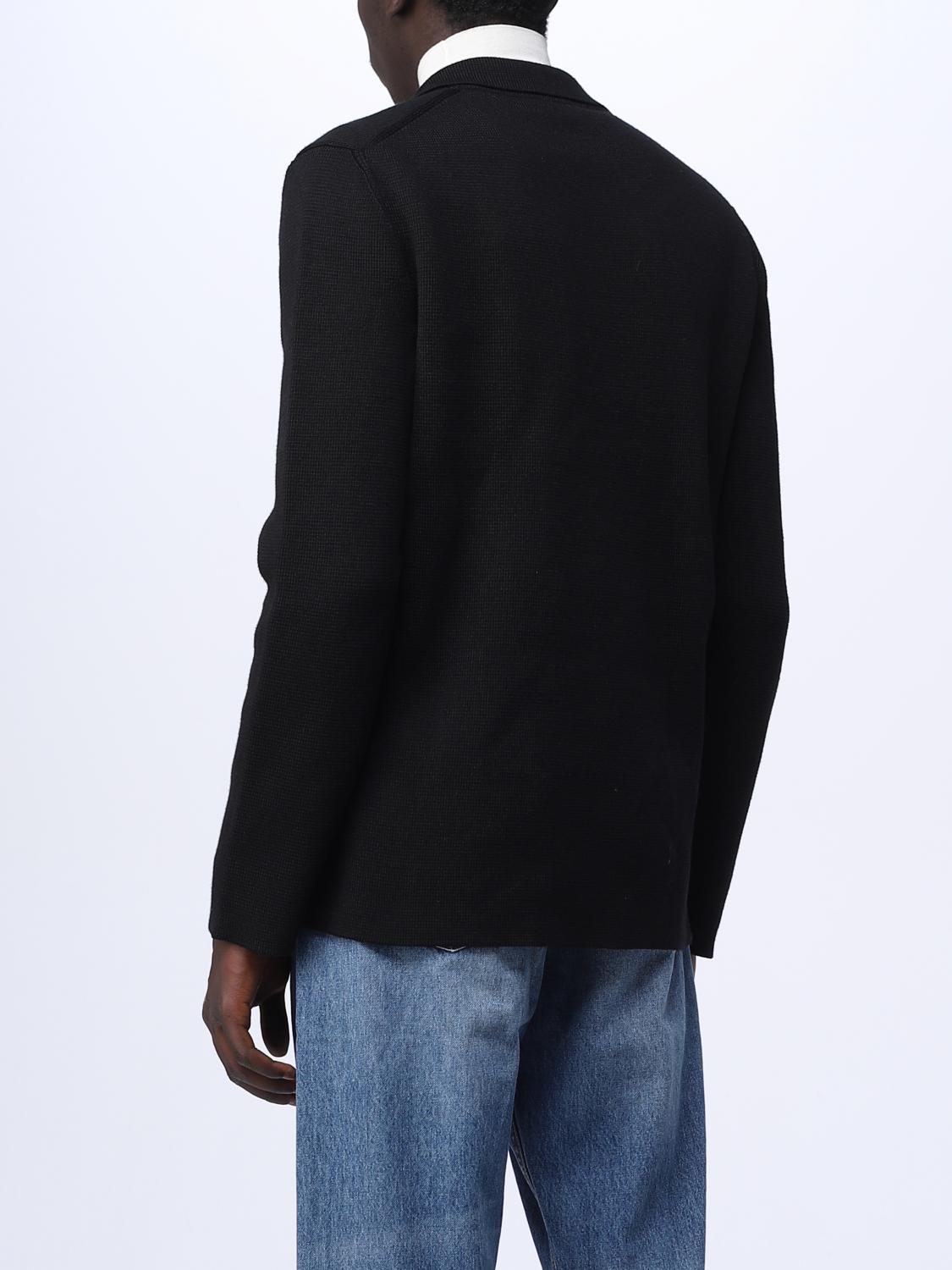 VALENTINO BLAZER: Valentino Garavani blazer in virgin wool with VLogo Signature buttons, Black - Img 3