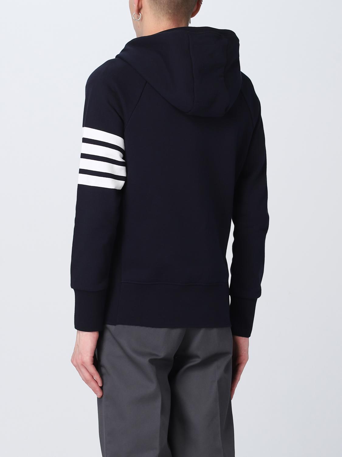 THOM BROWNE SWEATSHIRT: Cotton Sweatshirt Thom Browne, Navy - Img 3