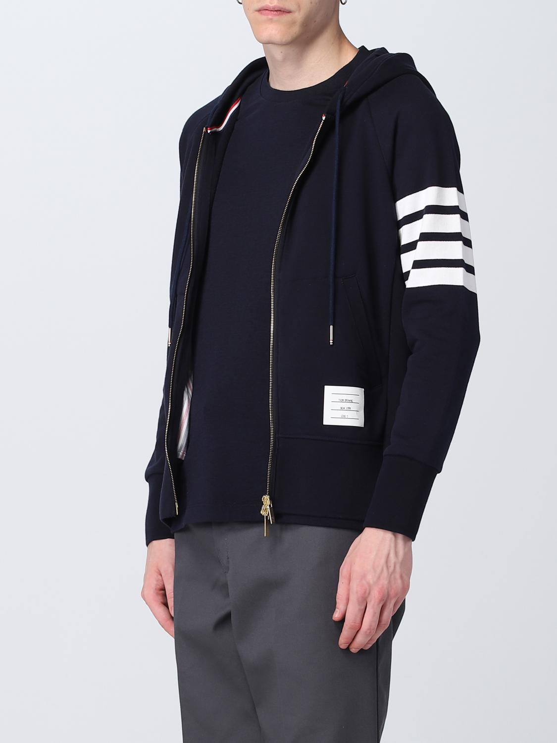 THOM BROWNE SWEATSHIRT: Cotton Sweatshirt Thom Browne, Navy - Img 4