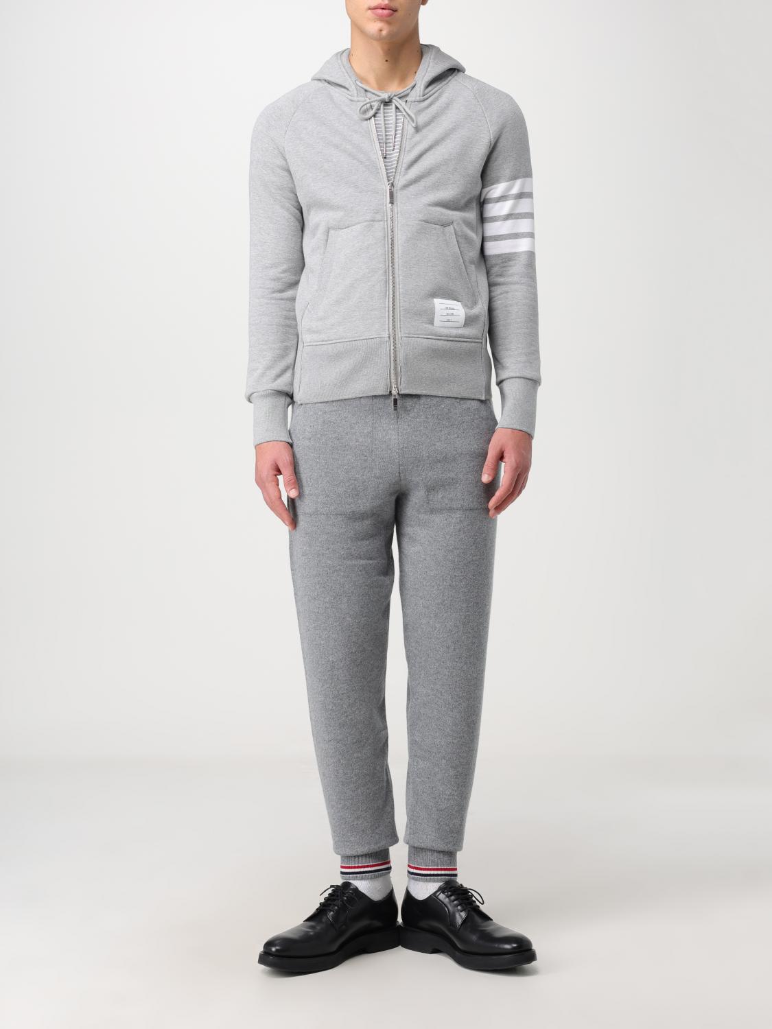 THOM BROWNE SWEATSHIRT: Thom Browne cotton sweatshirt, Grey 1 - Img 2