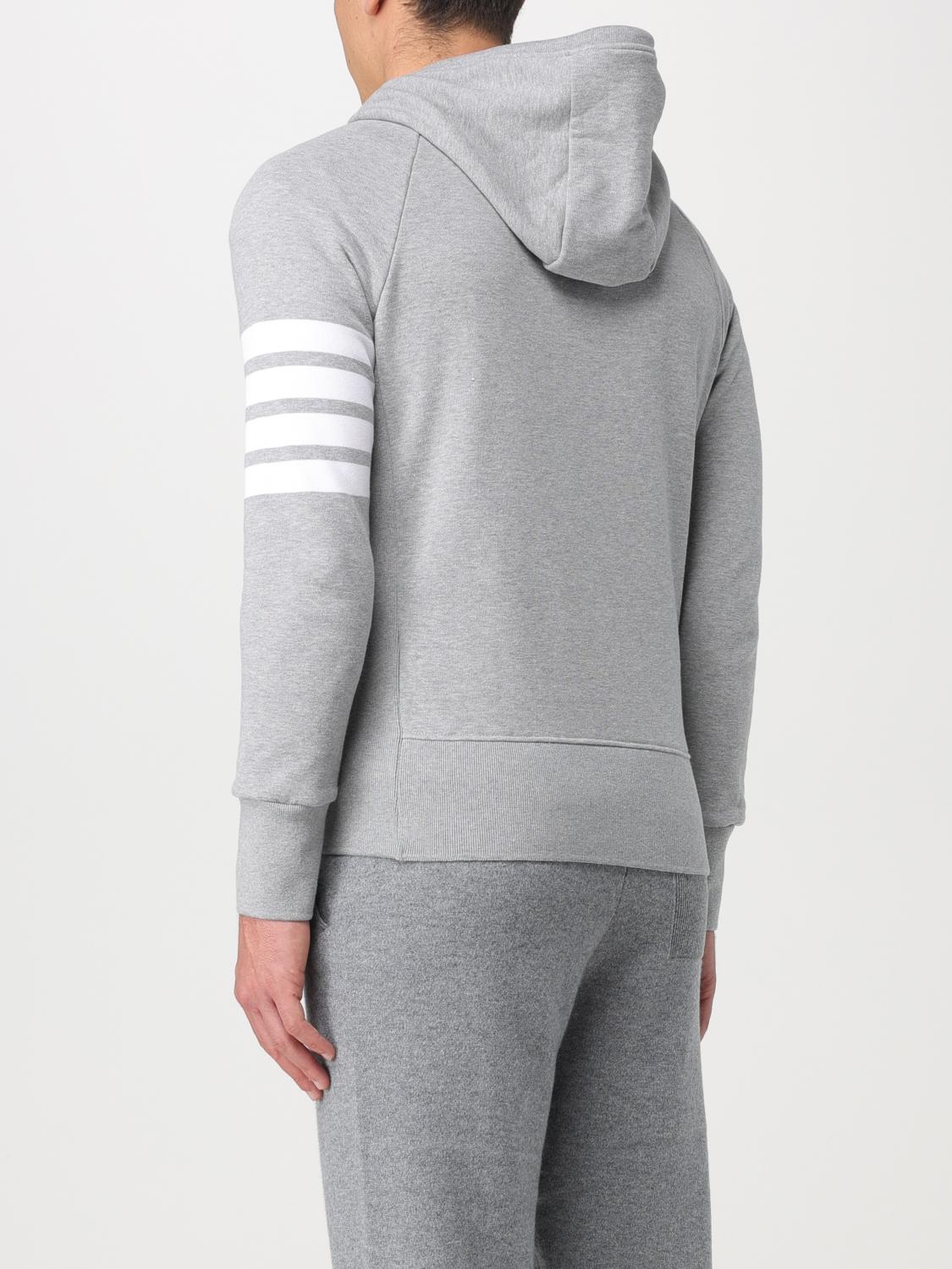 THOM BROWNE SWEATSHIRT: Thom Browne cotton sweatshirt, Grey 1 - Img 3