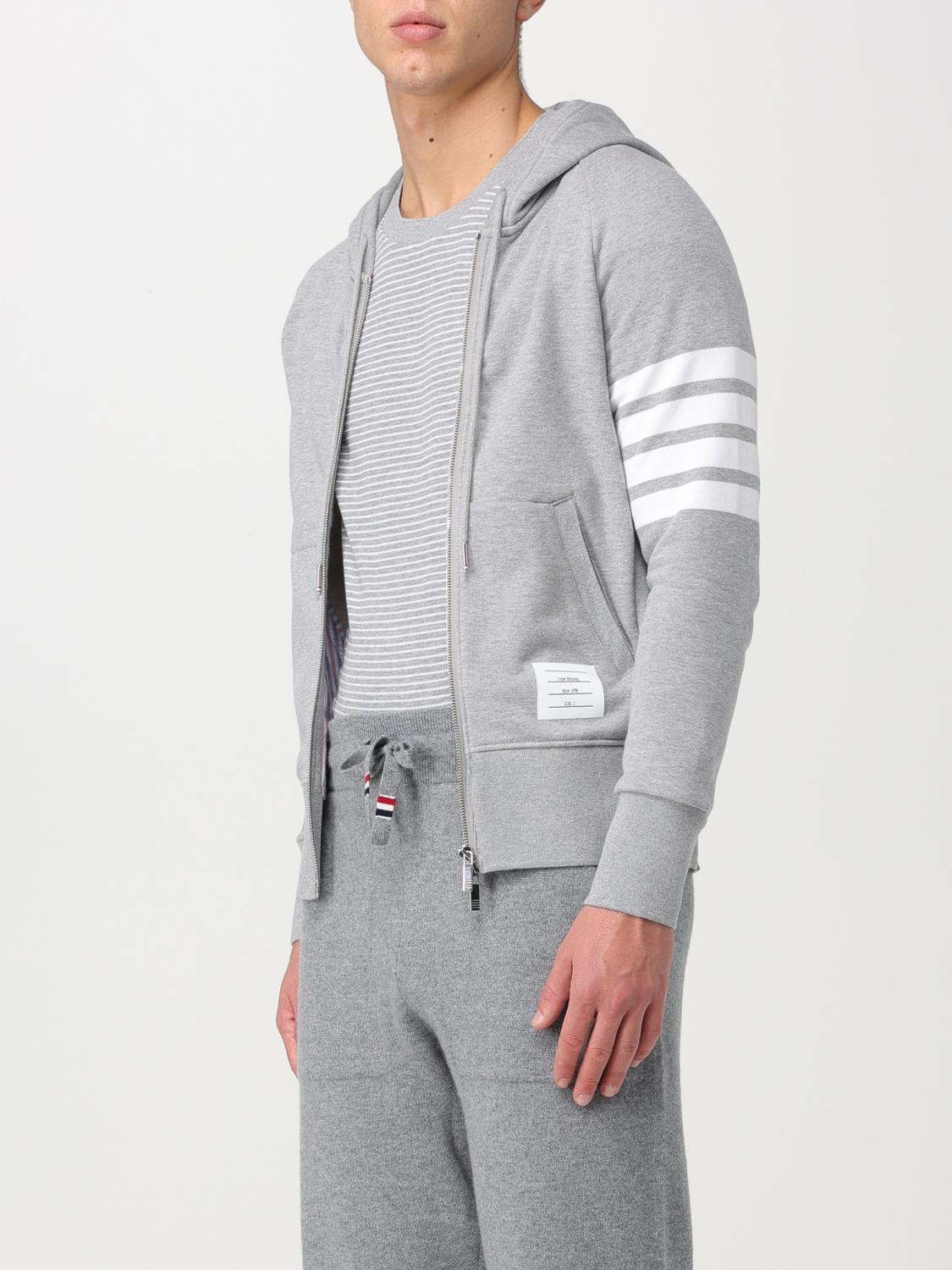 THOM BROWNE SWEATSHIRT: Thom Browne cotton sweatshirt, Grey 1 - Img 4