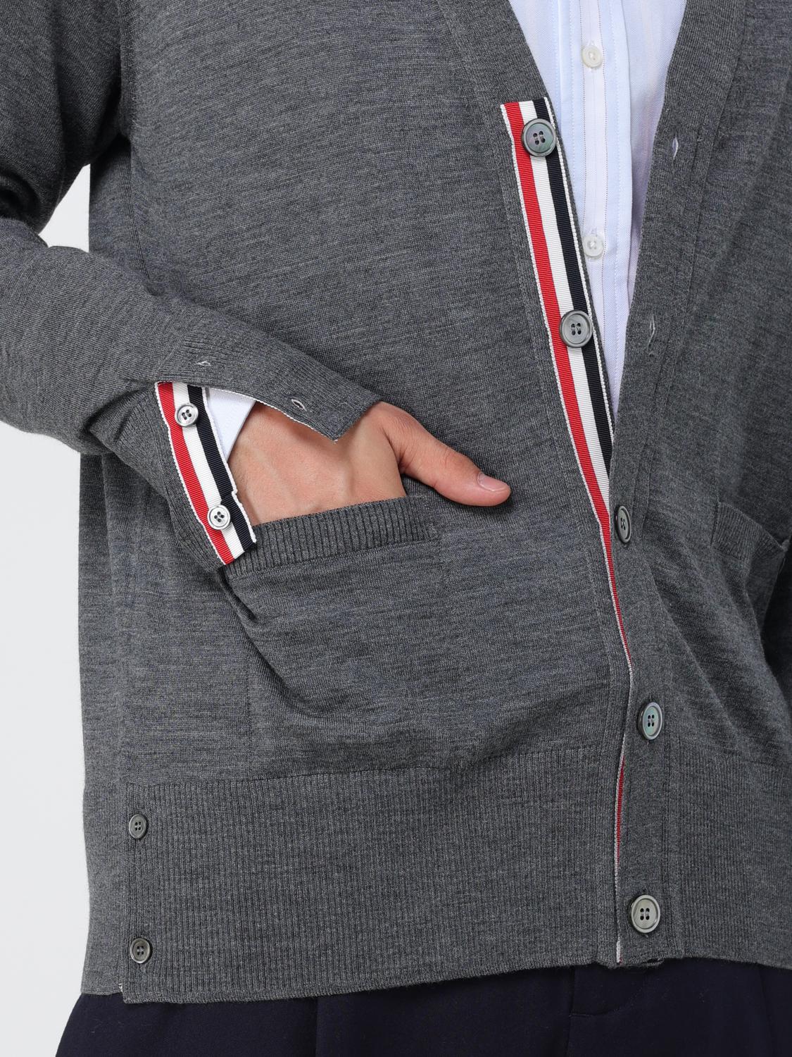 THOM BROWNE PULLOVER: Wollcardigan Thom Browne, Grau 1 - Img 5