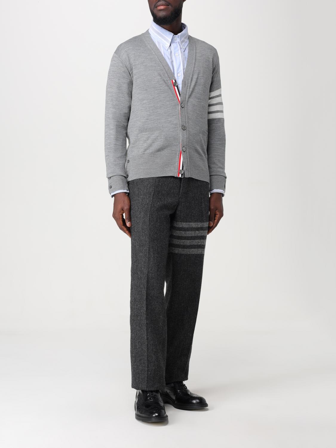 THOM BROWNE PULLOVER: Wollcardigan Thom Browne, Grau 2 - Img 2