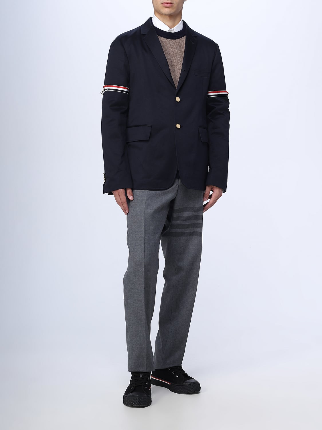 THOM BROWNE PULL: Pull homme Thom Browne, Bleu Marine - Img 2
