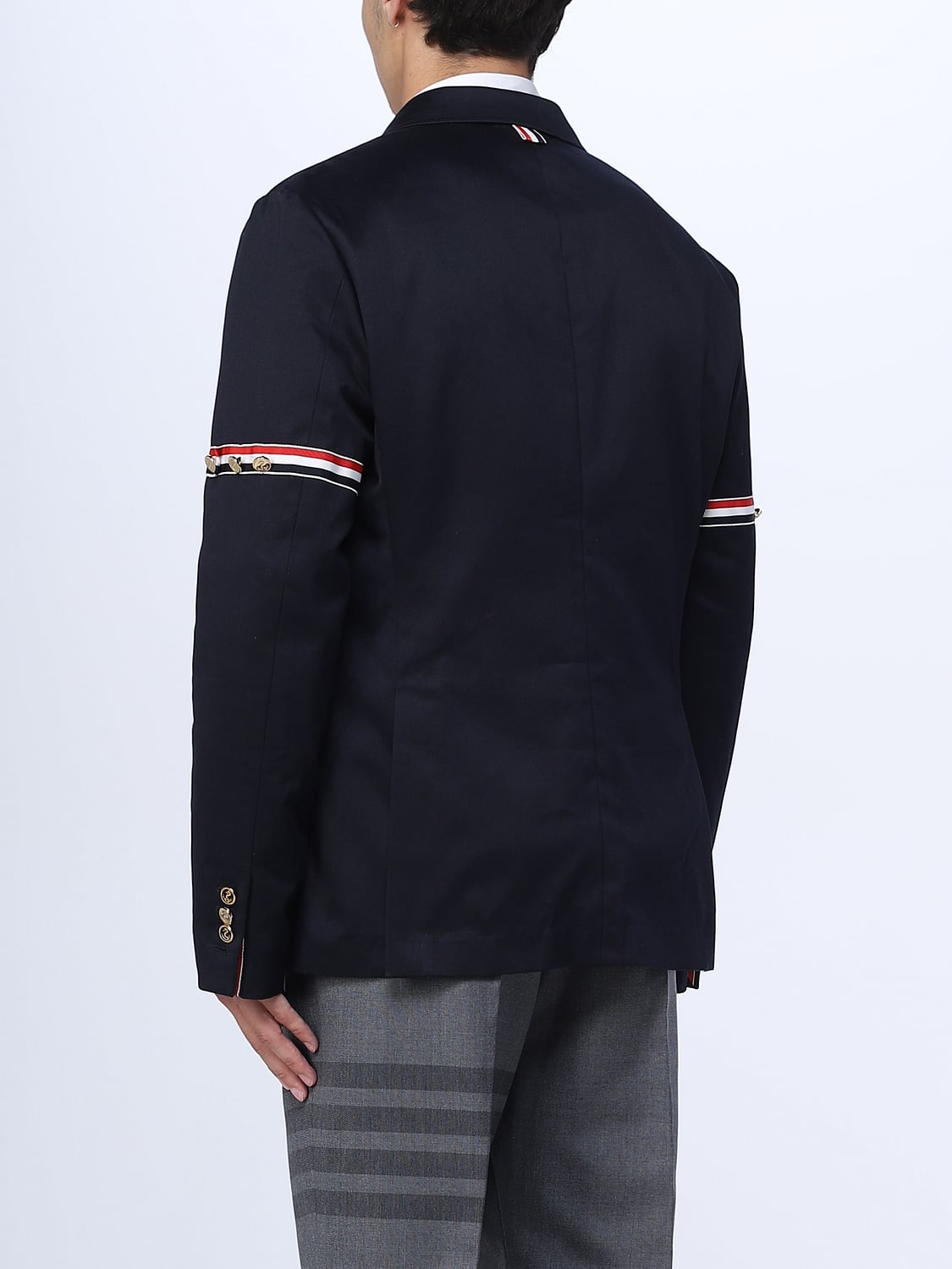 THOM BROWNE PULL: Pull homme Thom Browne, Bleu Marine - Img 3