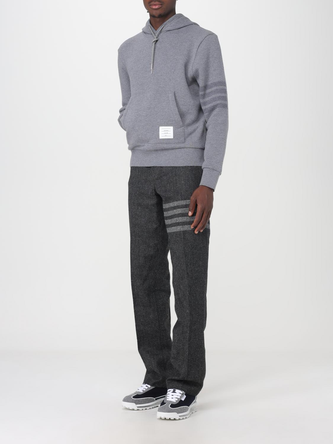 THOM BROWNE SWEATSHIRT: Sweater men Thom Browne, Grey - Img 2