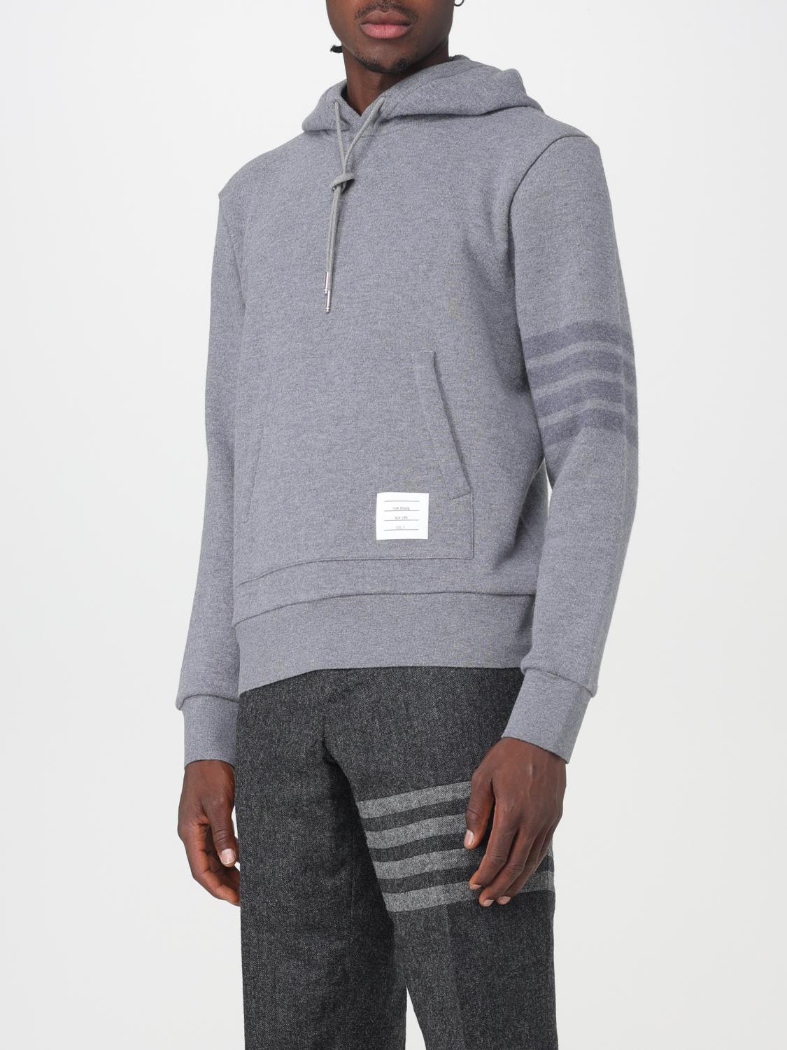 THOM BROWNE SWEATSHIRT: Sweater men Thom Browne, Grey - Img 4