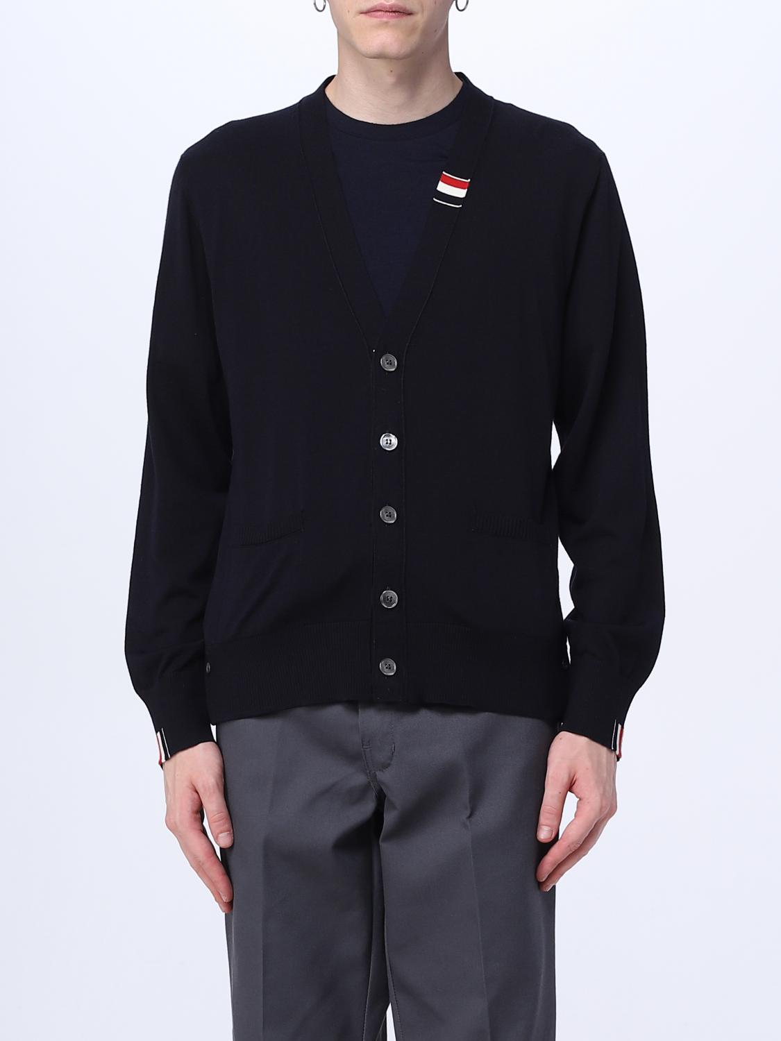 THOM BROWNE STRICKJACKE: Pullover herren Thom Browne, Blau - Img 1