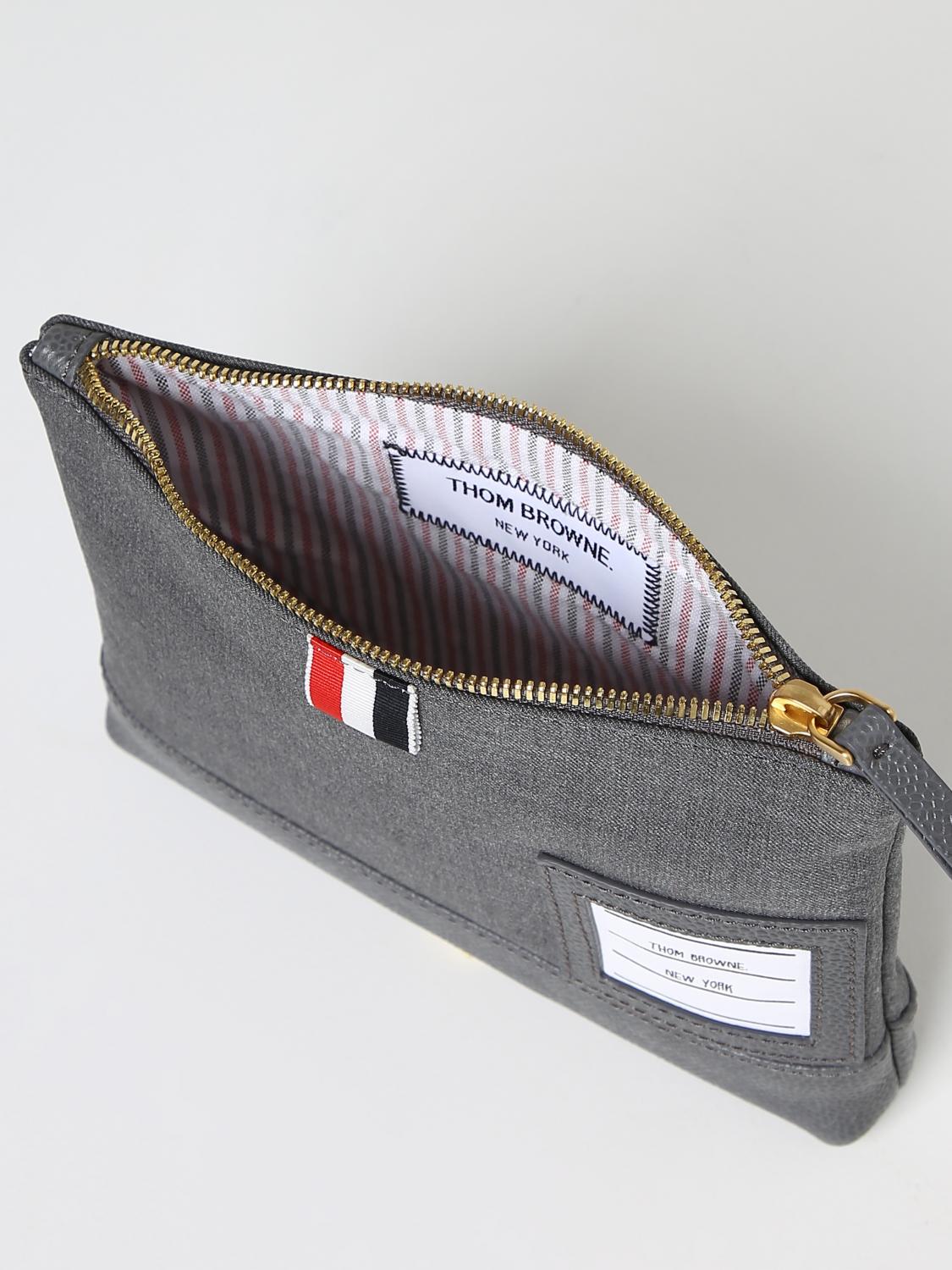THOM BROWNE AKTENTASCHE: Tasche herren Thom Browne, Grau - Img 4
