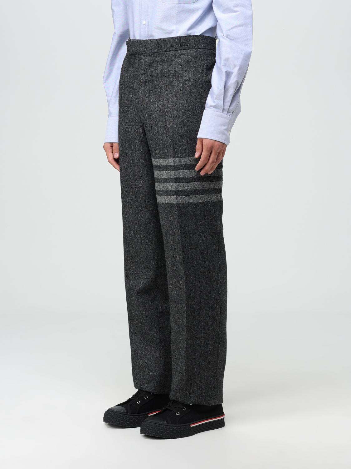 THOM BROWNE パンツ: パンツ メンズ Thom Browne, チャコール - Img 4