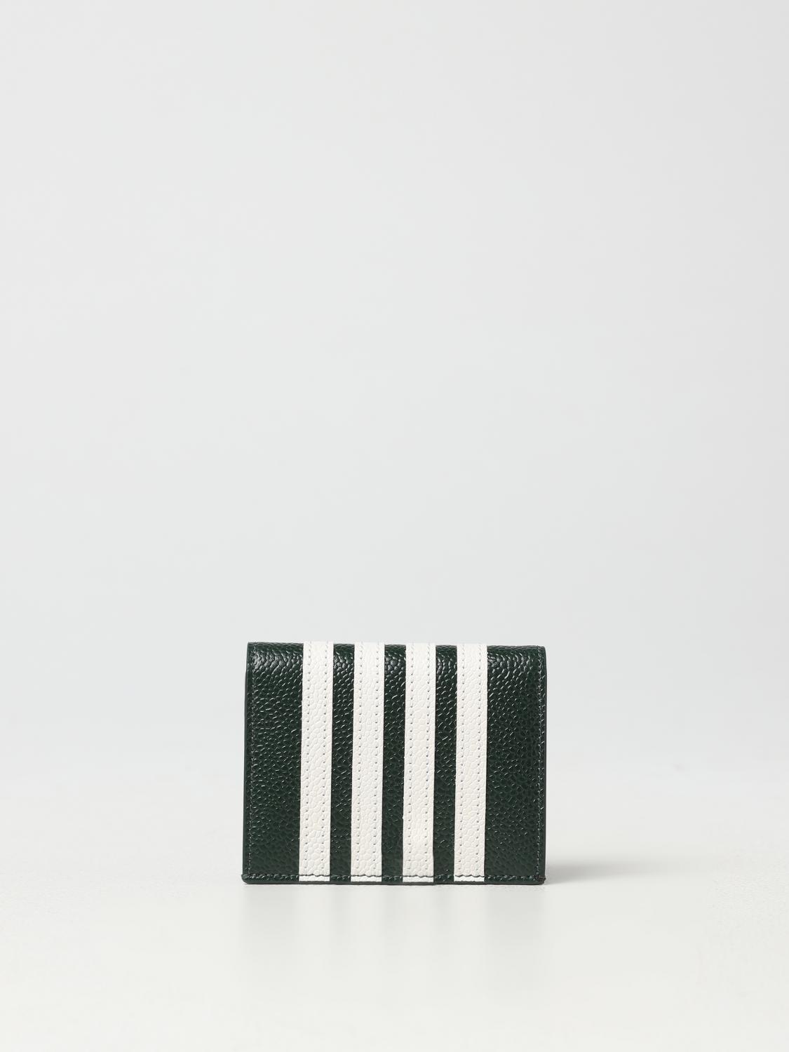 THOM BROWNE 钱包: 钱包 男士 Thom Browne, 绿色 - Img 1