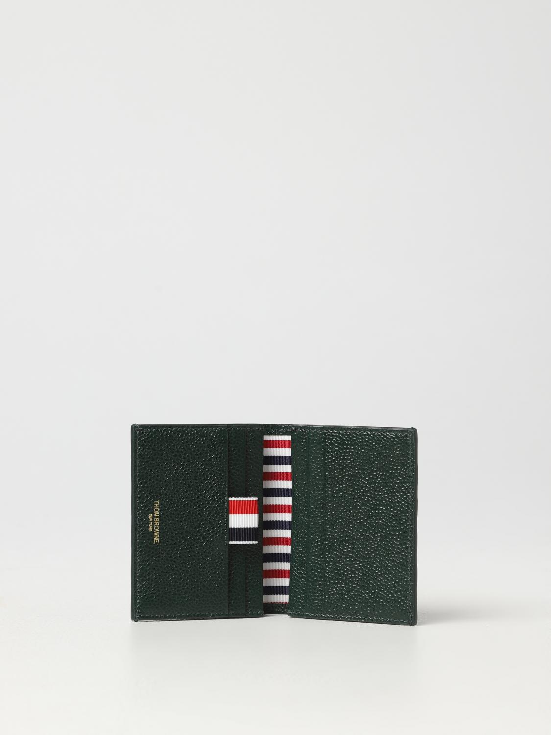 THOM BROWNE 钱包: 钱包 男士 Thom Browne, 绿色 - Img 2