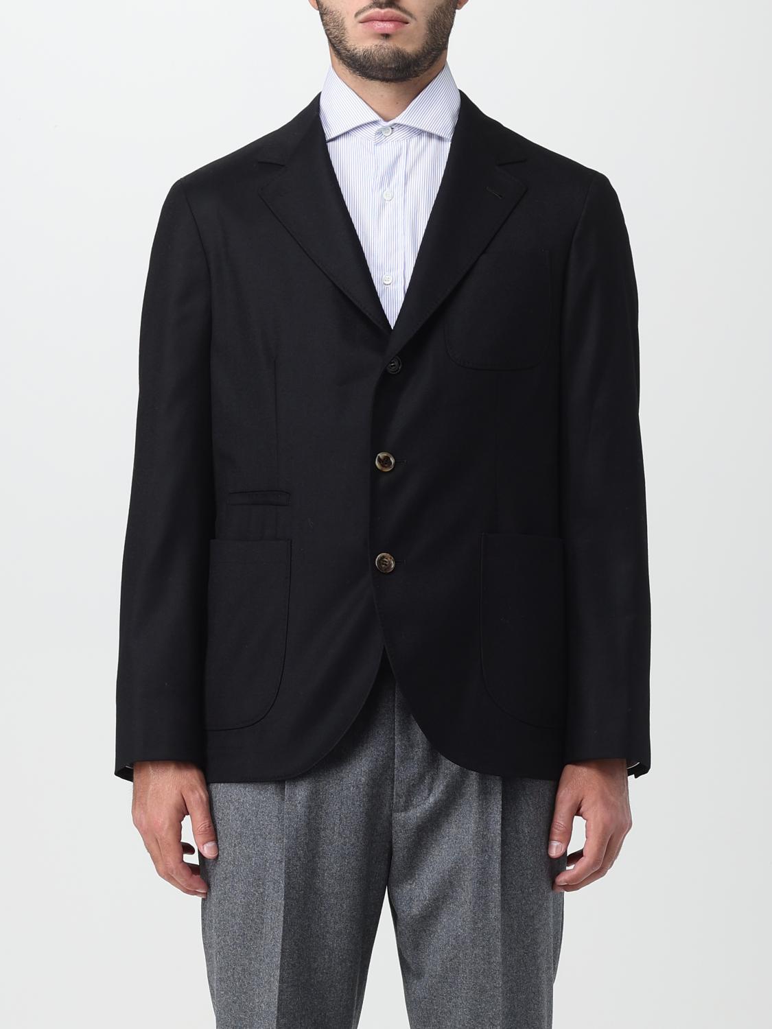 Brunello Cucinelli Blazer men - Black | ME2267BND | GIGLIO.COM