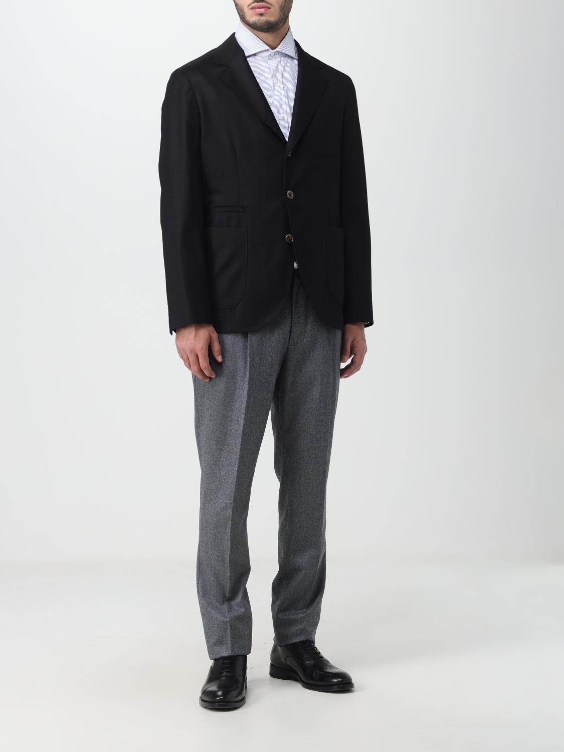 Brunello Cucinelli Blazer men - Black | ME2267BND | GIGLIO.COM