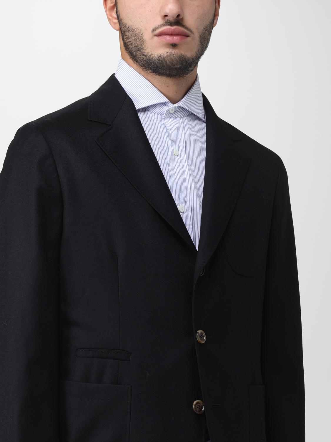 Brunello Cucinelli Blazer men - Black | ME2267BND | GIGLIO.COM