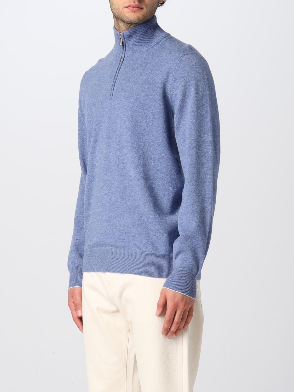 BRUNELLO CUCINELLI SWEATER: Brunello Cucinelli cashmere sweater, Blue - Img 4
