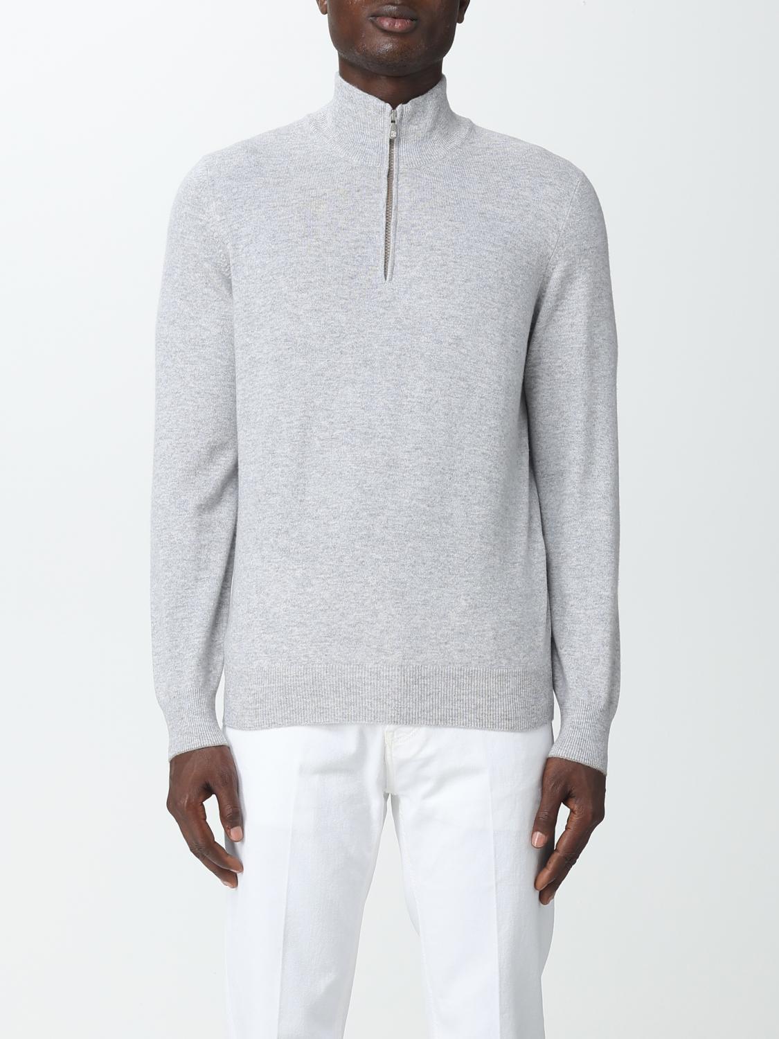 BRUNELLO CUCINELLI PULLOVER: Pullover herren Brunello Cucinelli, Grau - Img 1