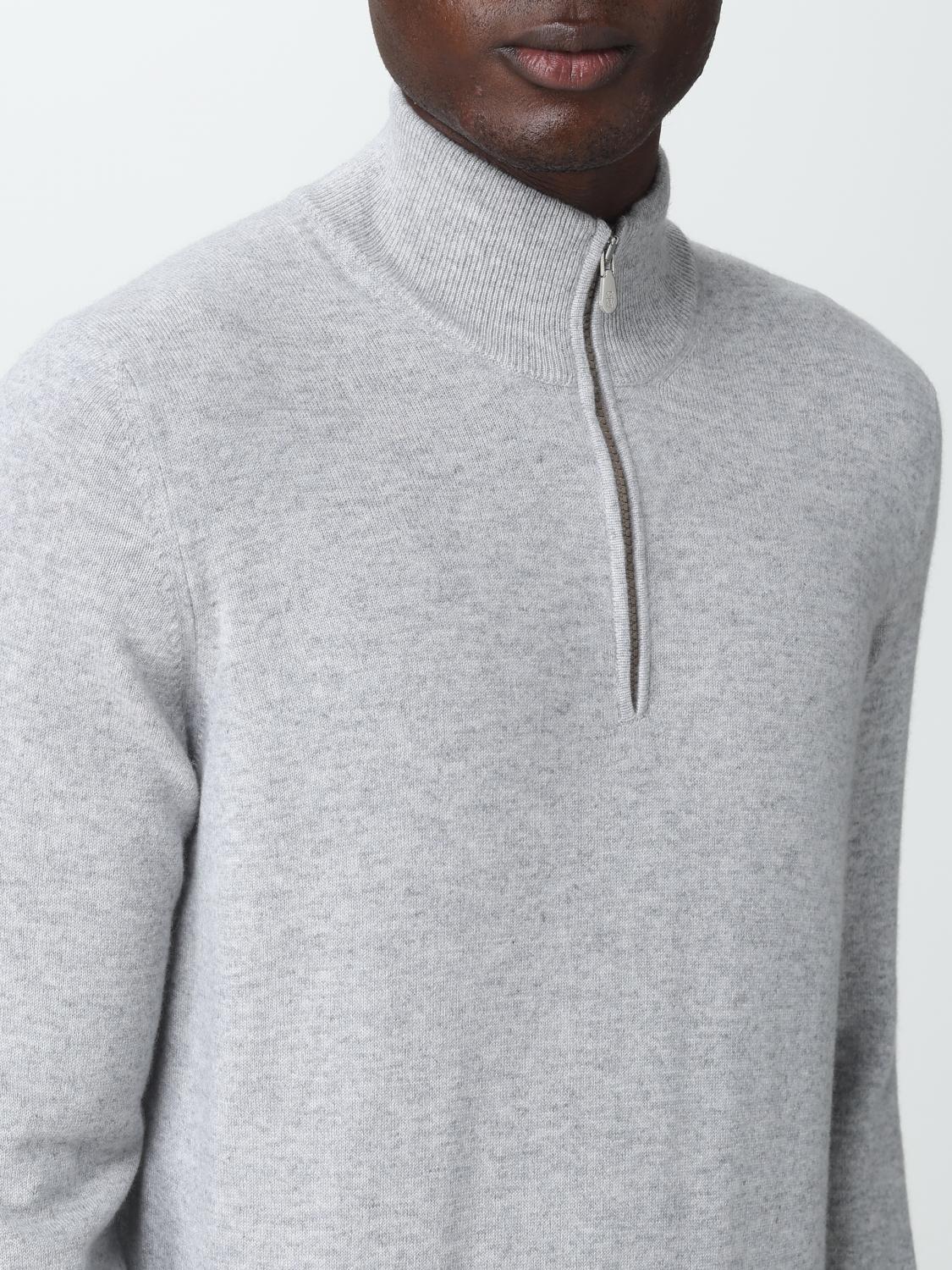 BRUNELLO CUCINELLI PULLOVER: Pullover herren Brunello Cucinelli, Grau - Img 5