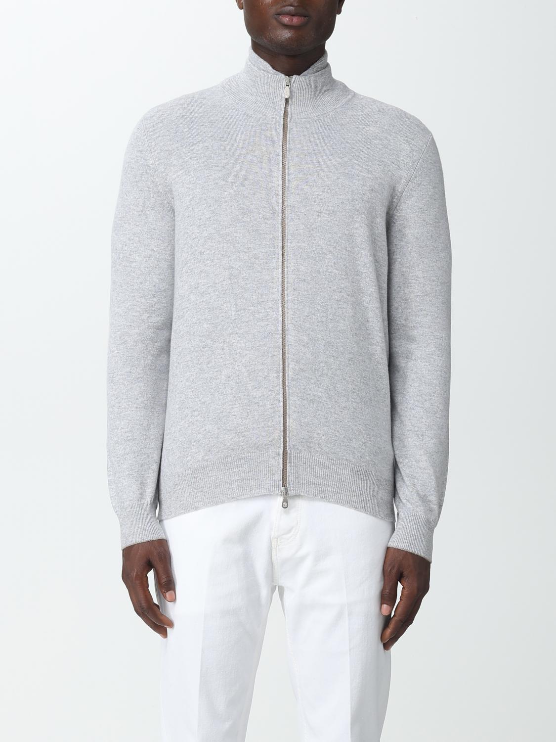 Brunello Cucinelli Sweater men - Grey | M2200106 | GIGLIO.COM