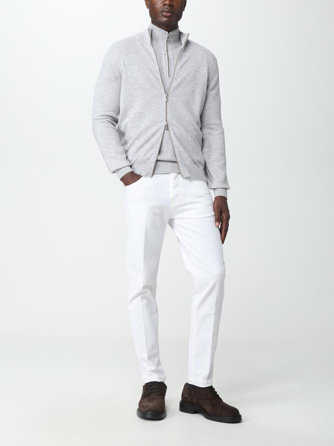 Brunello Cucinelli Sweater men - Grey | M2200106 | GIGLIO.COM