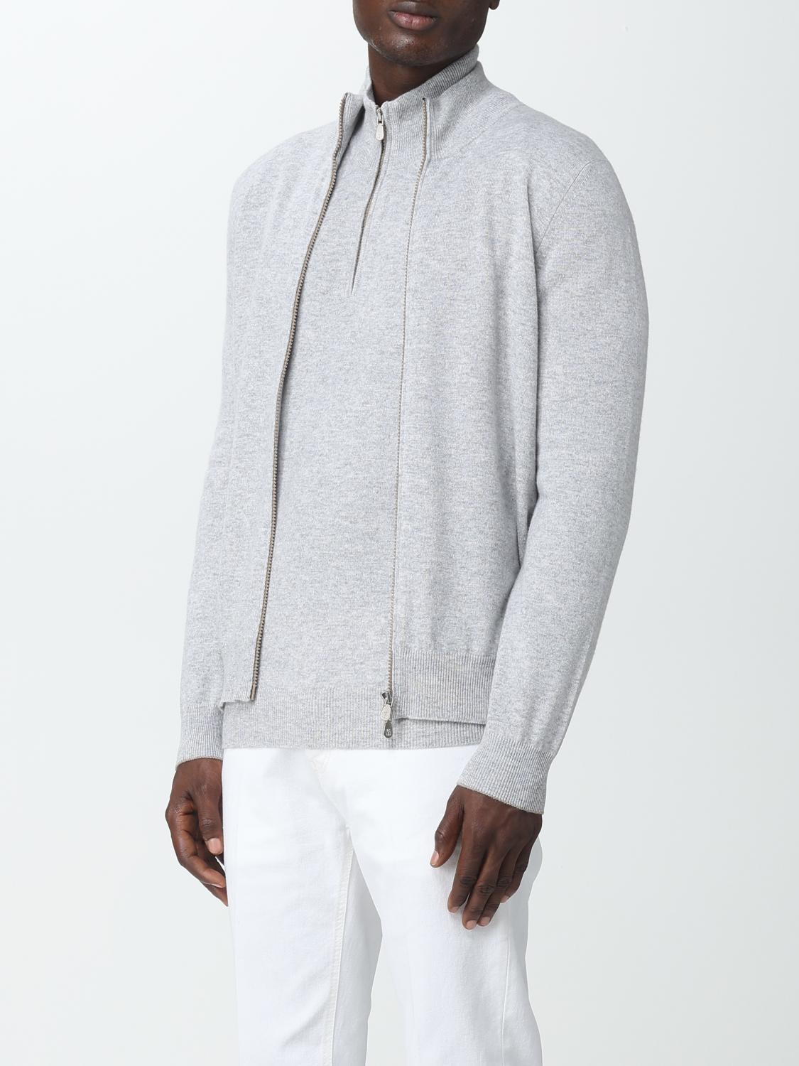 Brunello Cucinelli Sweater men - Grey | M2200106 | GIGLIO.COM