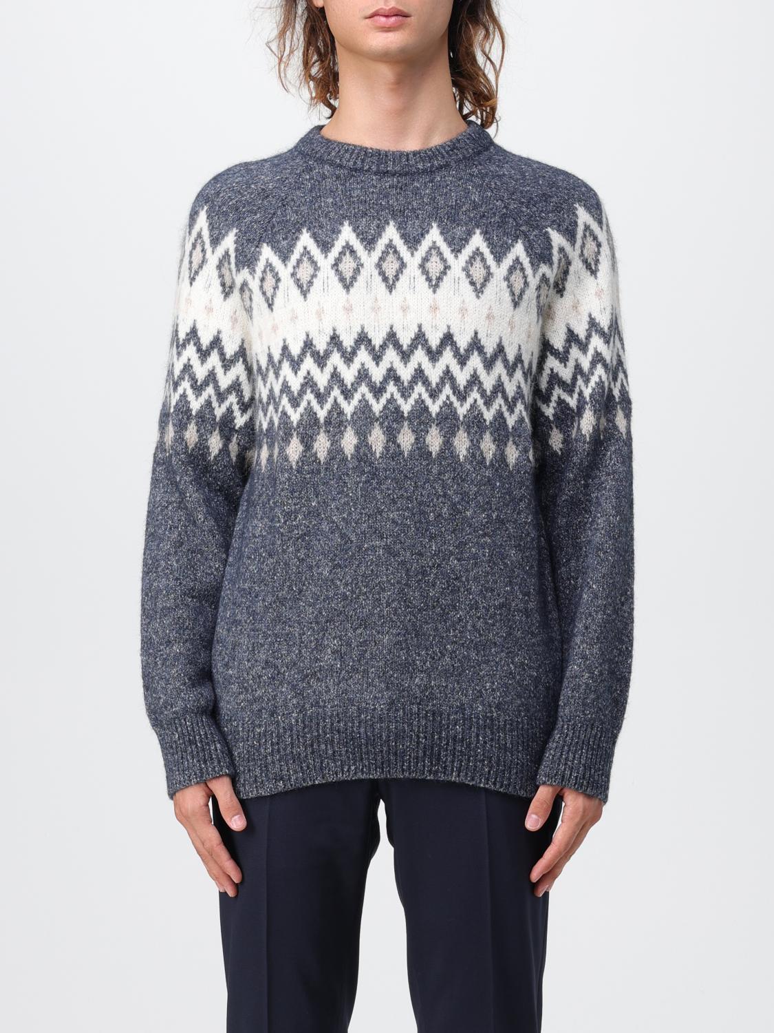 BRUNELLO CUCINELLI PULLOVER: Pullover herren Brunello Cucinelli, Blau - Img 1