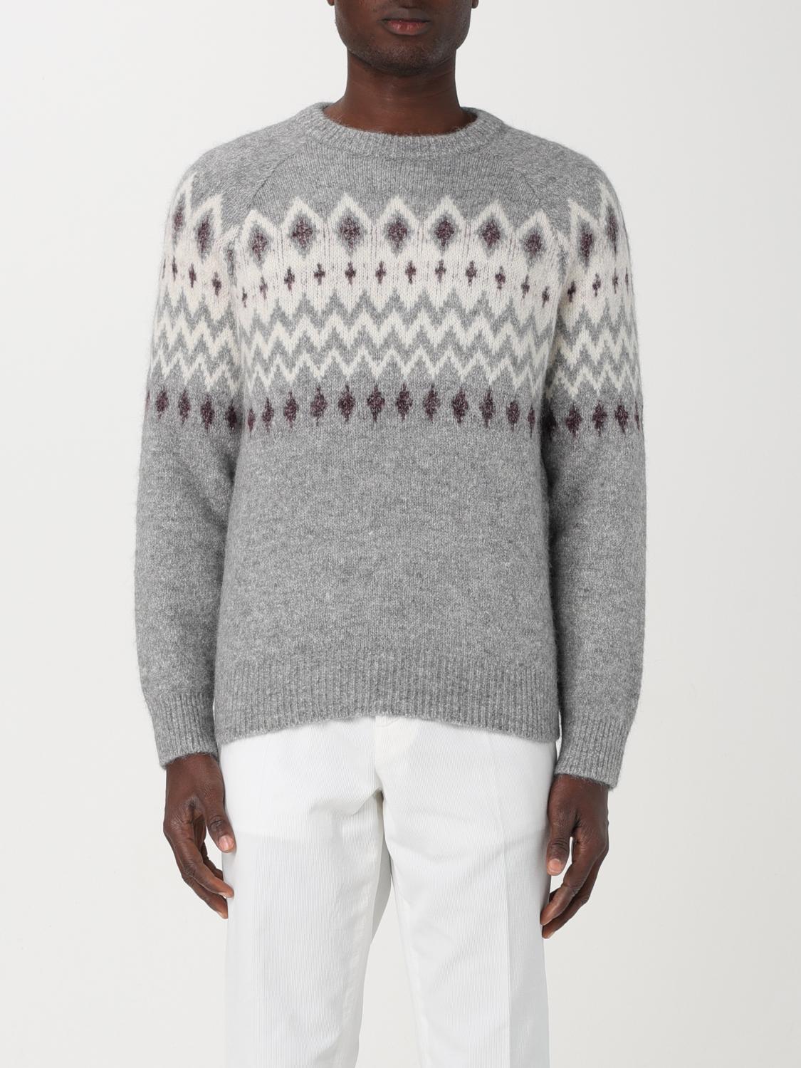 Brunello Cucinelli - Man - Grey - Knit Sweater main image 1