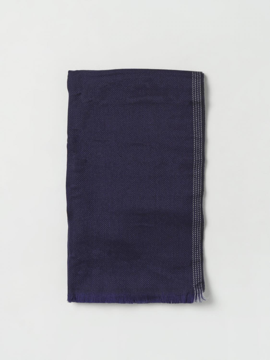 BRUNELLO CUCINELLI スカーフ: スカーフ メンズ Brunello Cucinelli, ブルー - Img 1