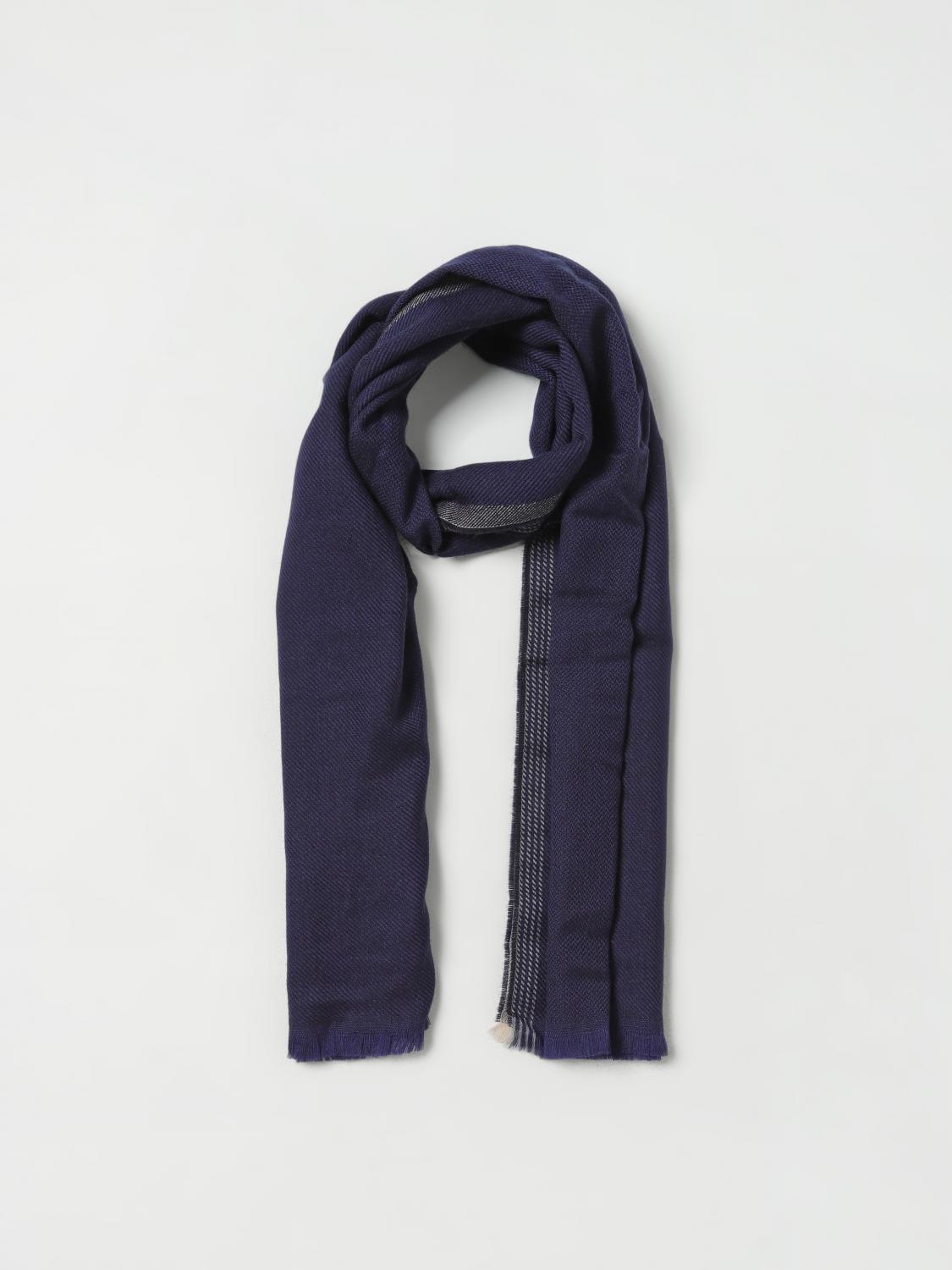 BRUNELLO CUCINELLI スカーフ: スカーフ メンズ Brunello Cucinelli, ブルー - Img 2